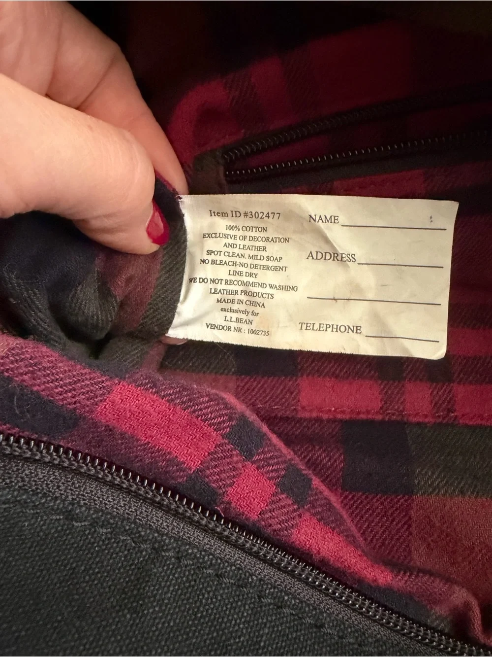L.L. Bean sturdy black